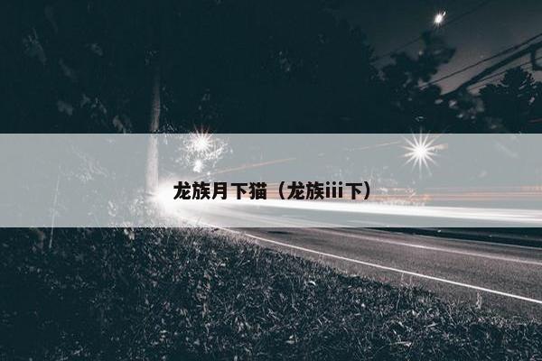 龙族月下猫（龙族ⅲ下）
