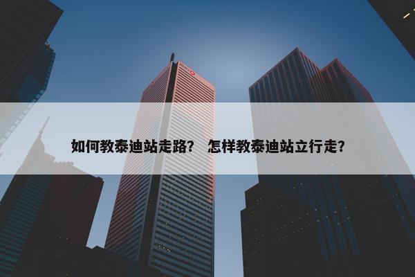 如何教泰迪站走路？ 怎样教泰迪站立行走？