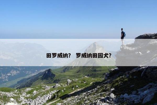 田罗威纳？ 罗威纳田园犬？