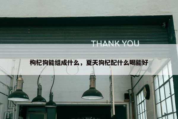 枸杞狗能组成什么，夏天狗杞配什么喝能好