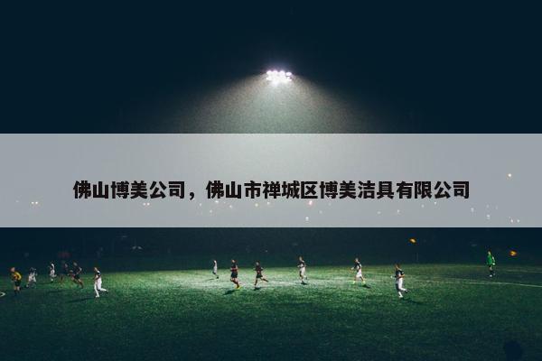 佛山博美公司，佛山市禅城区博美洁具有限公司