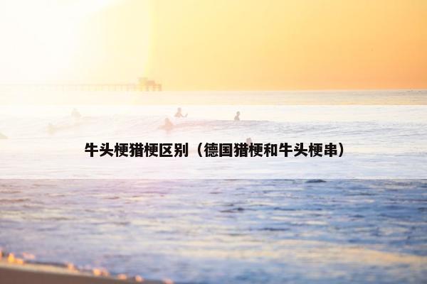 牛头梗猎梗区别（德国猎梗和牛头梗串）