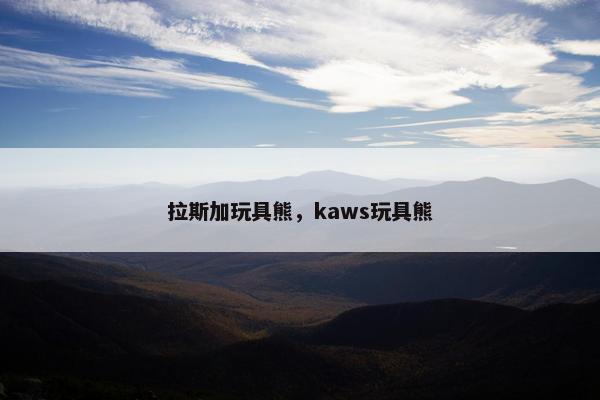 拉斯加玩具熊，kaws玩具熊