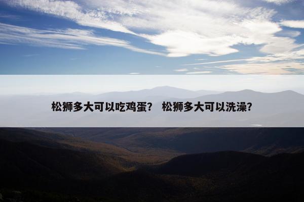 松狮多大可以吃鸡蛋？ 松狮多大可以洗澡？
