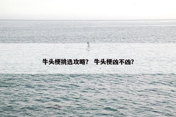 牛头梗挑选攻略？ 牛头梗凶不凶？