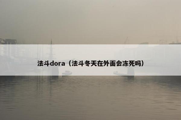 法斗dora（法斗冬天在外面会冻死吗）