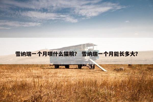 雪纳瑞一个月喂什么猫粮？ 雪纳瑞一个月能长多大？