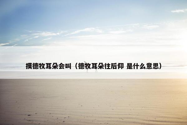 摸德牧耳朵会叫（德牧耳朵往后仰 是什么意思）