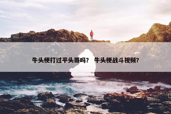 牛头梗打过平头哥吗？ 牛头梗战斗视频？