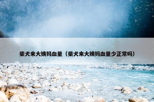 柴犬来大姨妈血量（柴犬来大姨妈血量少正常吗）