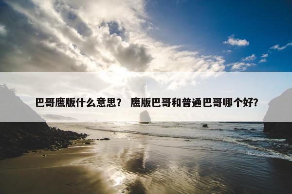 巴哥鹰版什么意思？ 鹰版巴哥和普通巴哥哪个好？