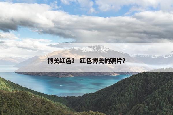 博美红色？ 红色博美的照片？