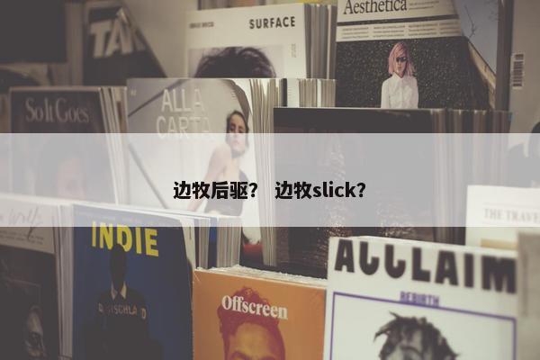 边牧后驱？ 边牧slick？