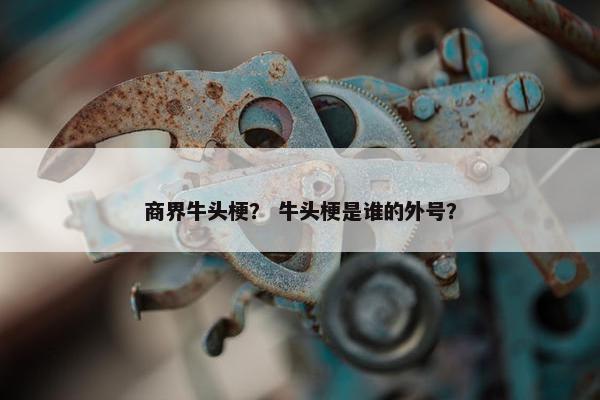 商界牛头梗？ 牛头梗是谁的外号？