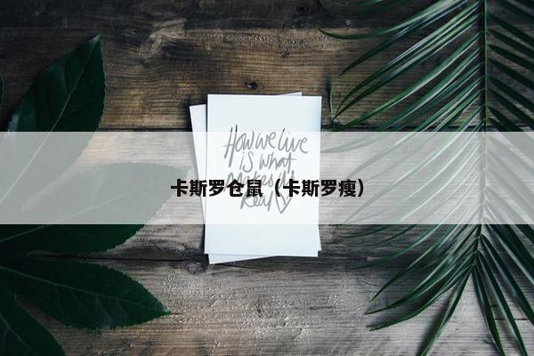 卡斯罗仓鼠（卡斯罗瘦）