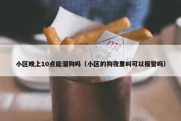 小区晚上10点能溜狗吗（小区的狗夜里叫可以报警吗）