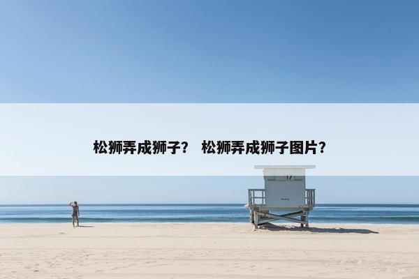 松狮弄成狮子？ 松狮弄成狮子图片？