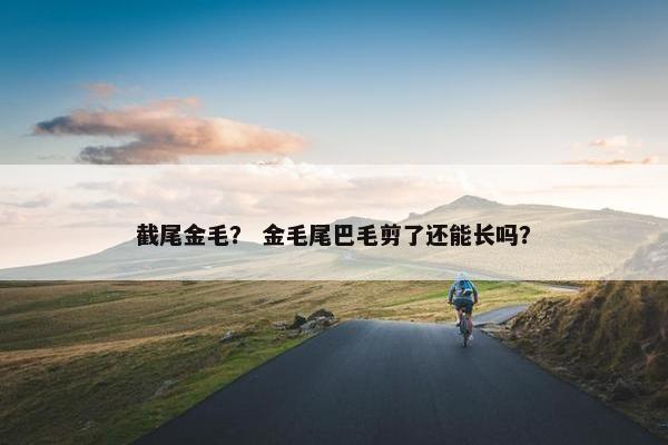 截尾金毛？ 金毛尾巴毛剪了还能长吗？
