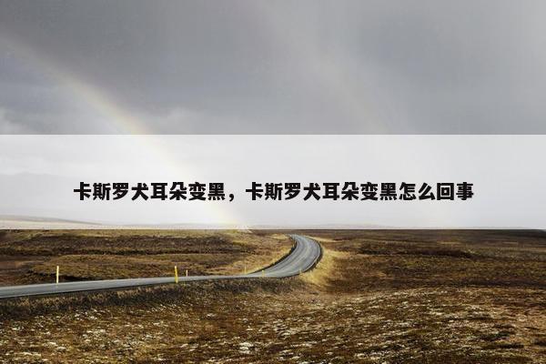 卡斯罗犬耳朵变黑，卡斯罗犬耳朵变黑怎么回事